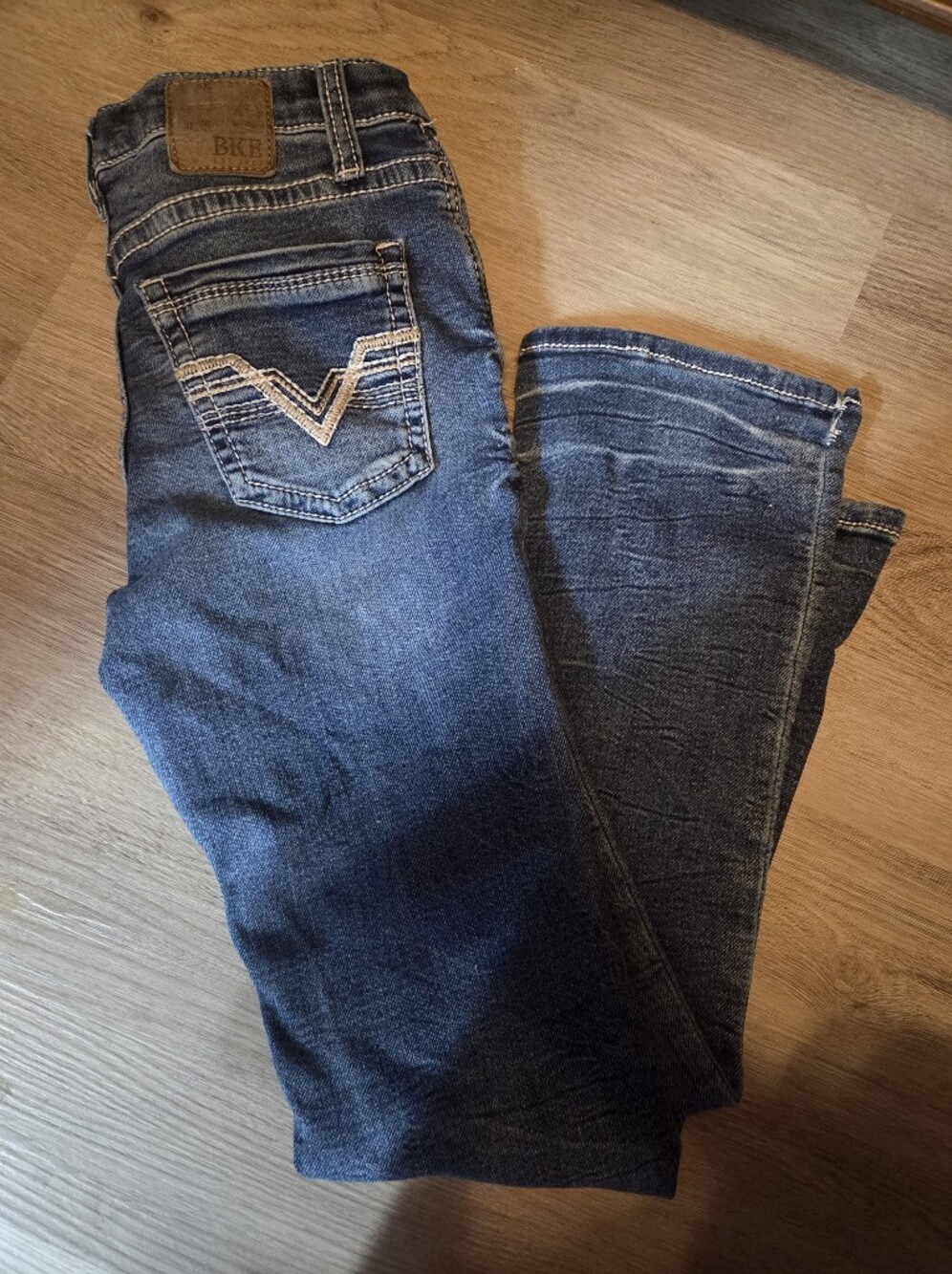 BKE  Girls Dark Wash Bootcut Jeans